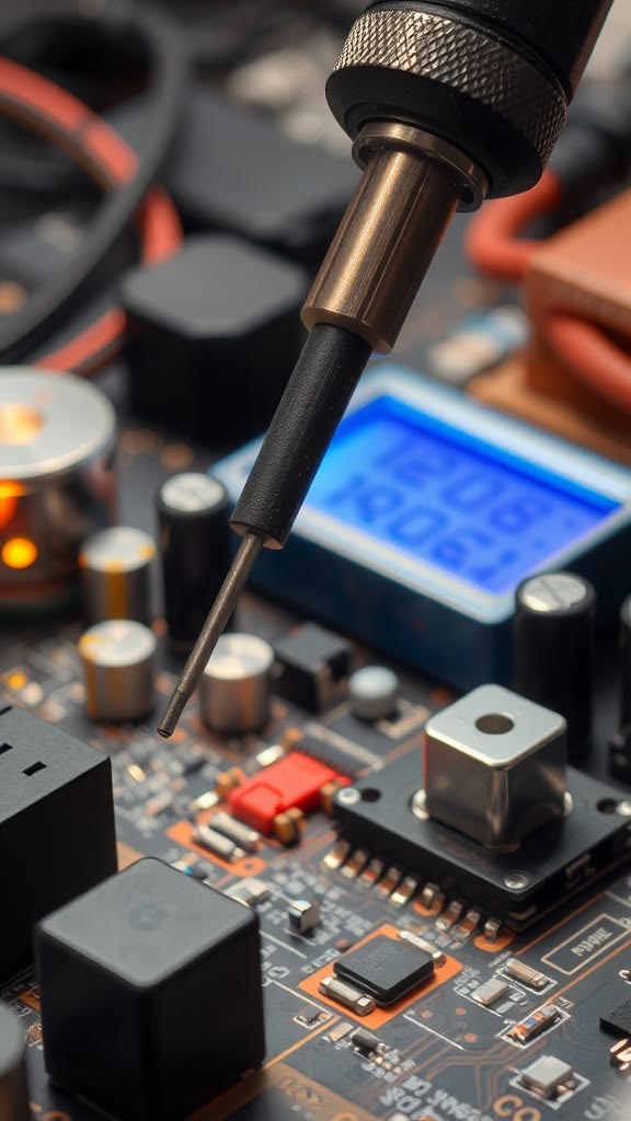 Electronic circuit board, illustrating hardware capabilities